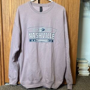 Nashville Graphic Men's Sweater - Purple
